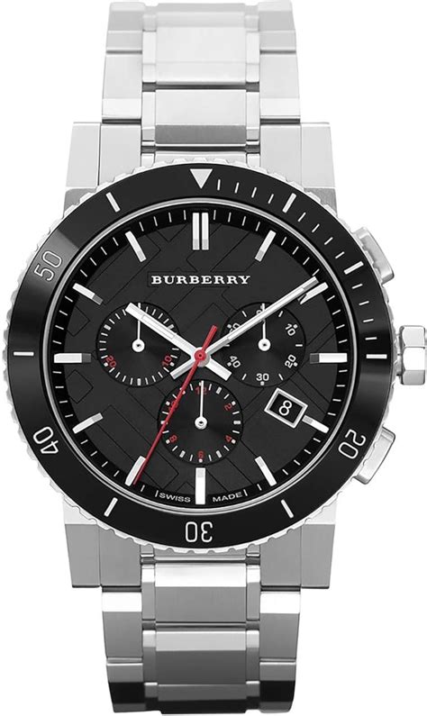 burberry the city swiss chronograph watch|BURBERRYS the City Swiss Chronograph Stainless Steel Black .